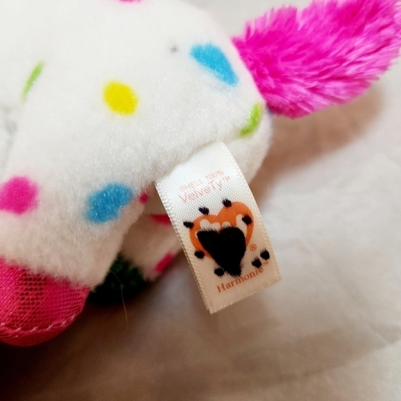 TY Harmonie White Rainbow Spotted Unicorn Plush Stuffed Animal Sparkle Eyes EUC - Picture 9 of 11